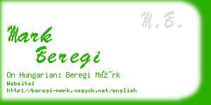mark beregi business card
